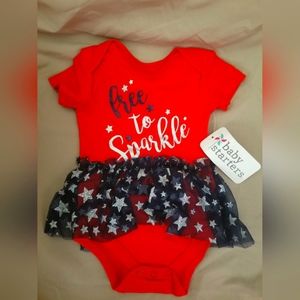 NWT Girls red onesie tutu